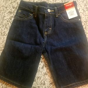 Boys wrangler jean shorts size 8